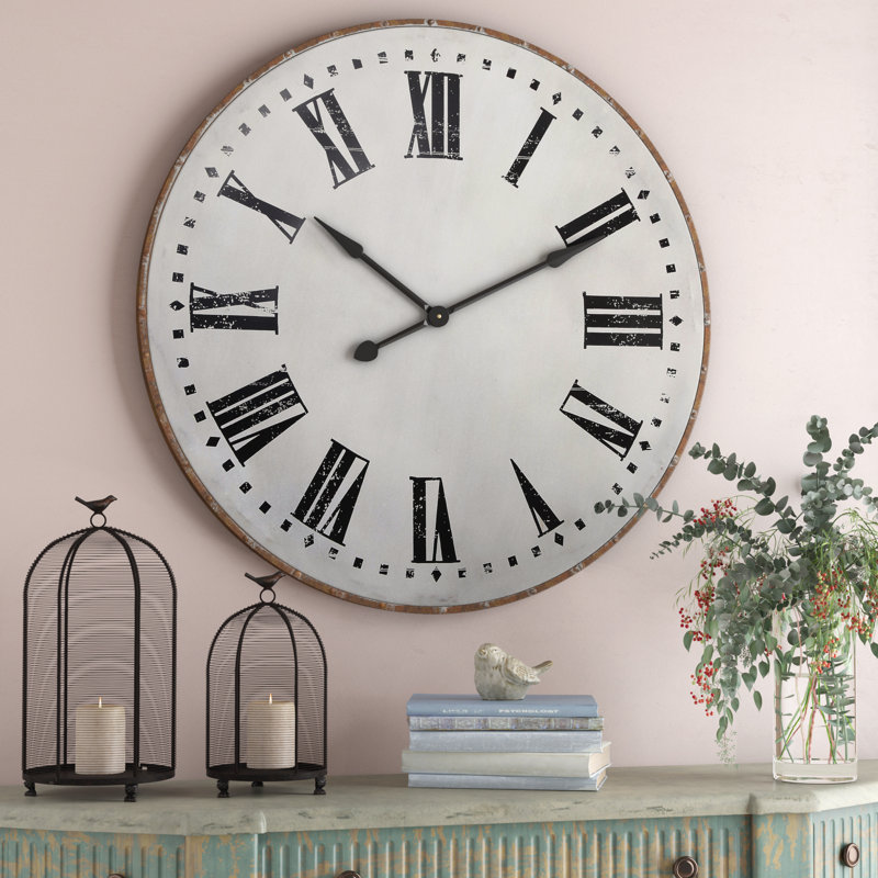 Laurel Foundry Modern Farmhouse Oversized Nowata 39.75" Wall Clock
